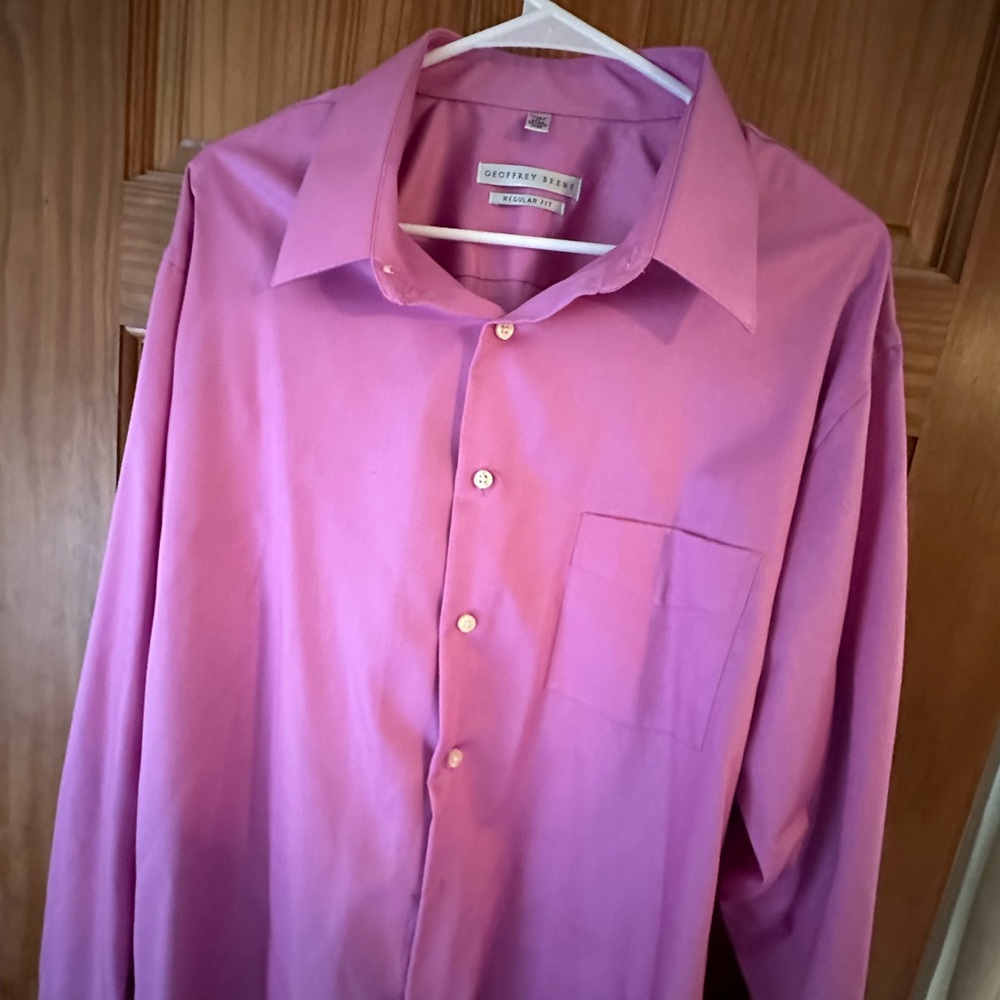 Geoffrey Beene Vibrant Pink Dress Shirt